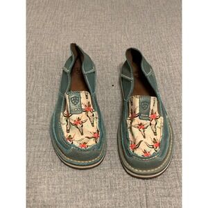 Ariat Women steers and roses Slip On Loafer cruiser Moccasin Shoes US 8.5